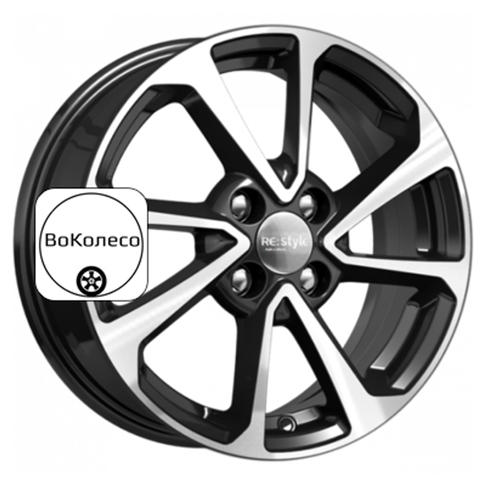 6x15/4x100 ET48 D54,1 КС861 Алмаз черный K&K
