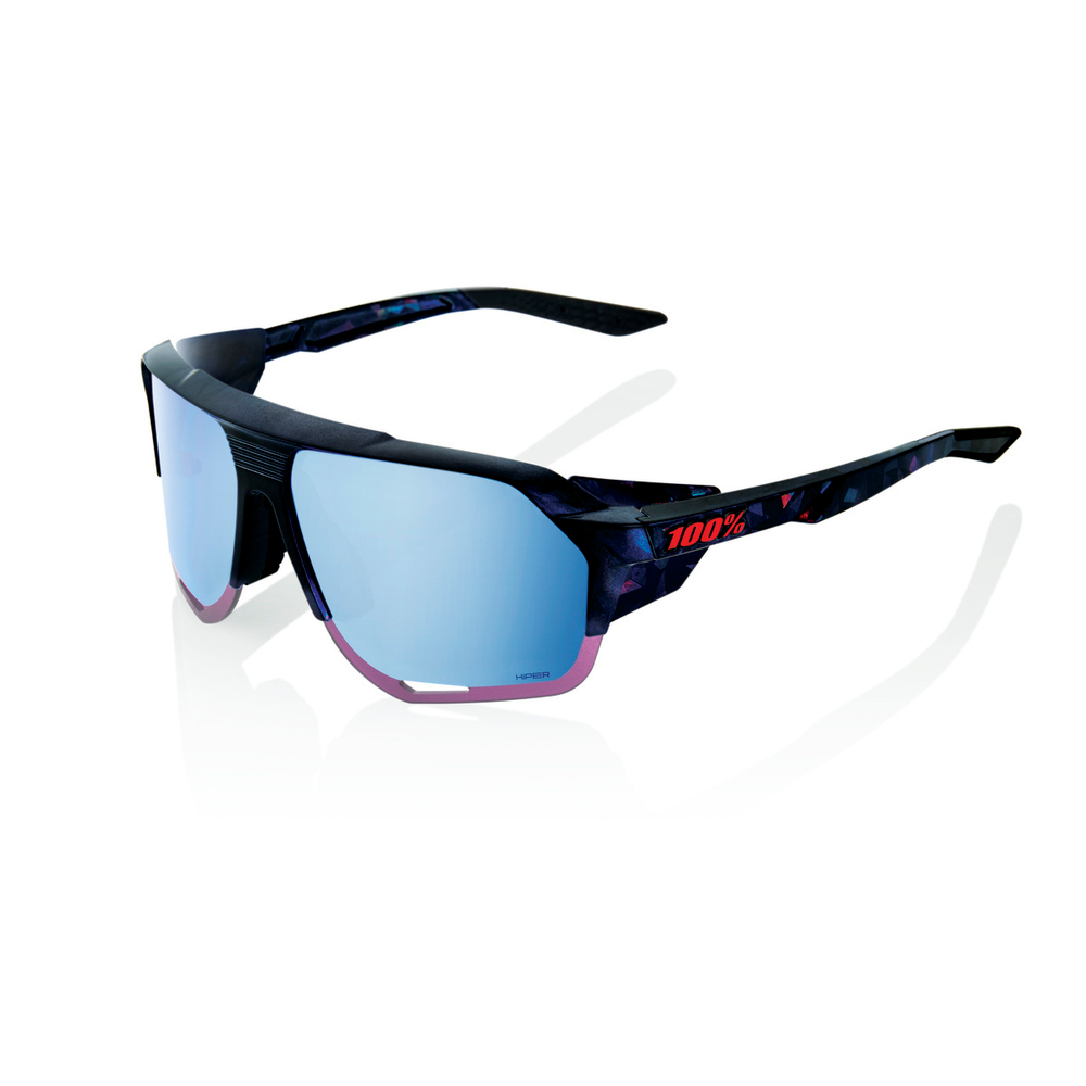 Спортивные очки 100% Norvik / Black Holographic / HiPER Blue Multilayer Mirror