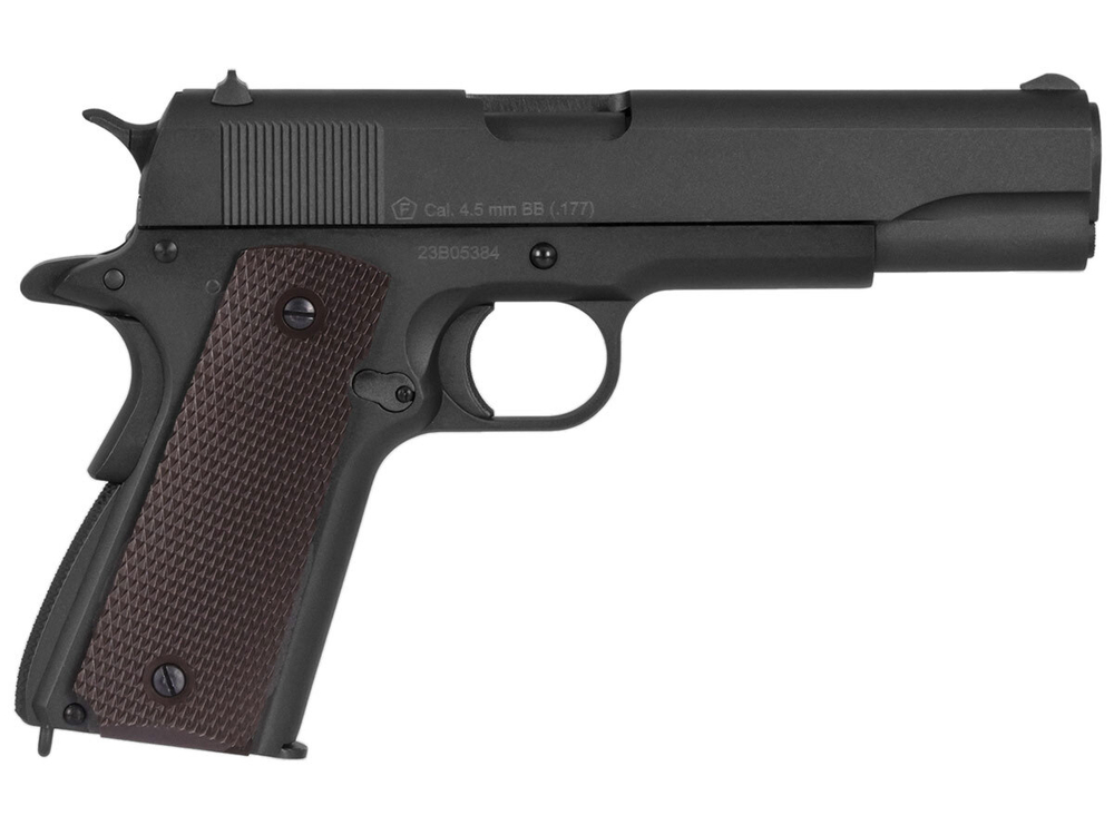 Пистолет пневматический Stalker STC (Colt 1911A1) к.4,5мм, 12г CO2, металл, 100 м/с, Hop-Up, Blowback, серый (6 шт./уп.)