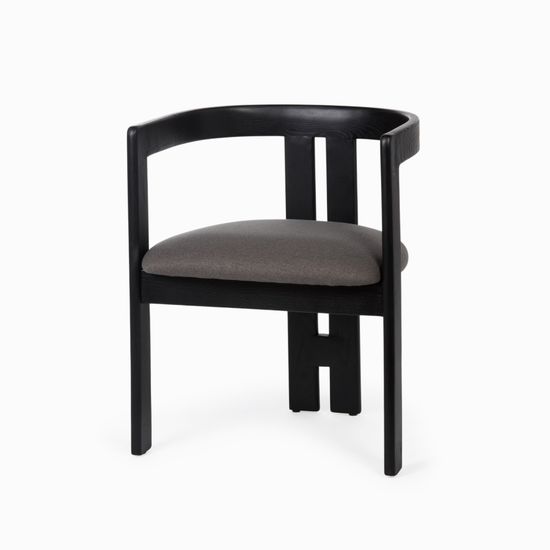 Стул Irma черное дерево и экокожа