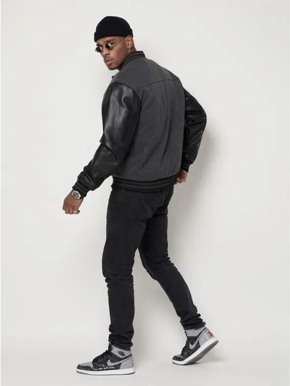 Бомбер мужской, цвет серый, размер 48