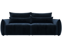 Диван прямой Лига-051 НПБ ВЕЛЮР TOWER 13 синий