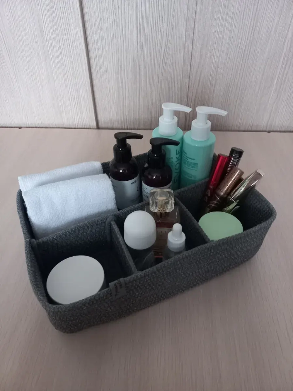 Корзина для хранения плетеная органайзер