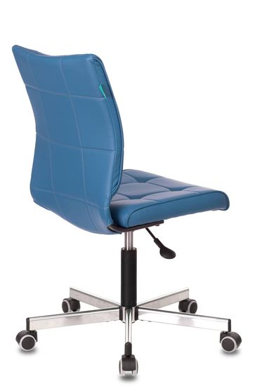 Кресло Бюрократ CH-330M/OR-03 без подлокотников синий искусственная кожа крестовина металл