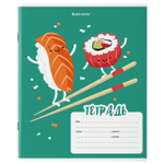 Тетрадь 18 л. BRAUBERG клетка обложка картон "Tasty food" (40 штук в упаковке)