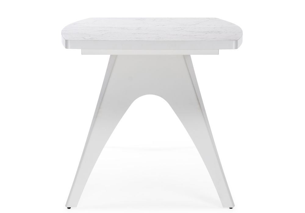 Деревянный стол Лардж 160(200)х90х76 monte belo / белый