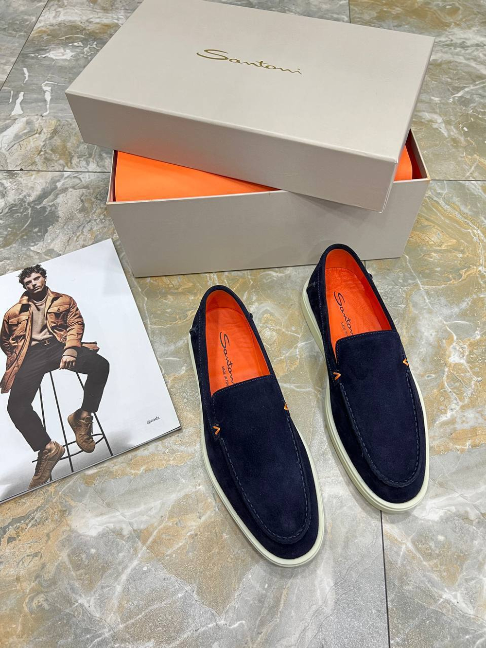 Лоферы Santoni