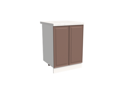 Кухня Модуль ШН 600 Графит / Пудрово-розовый