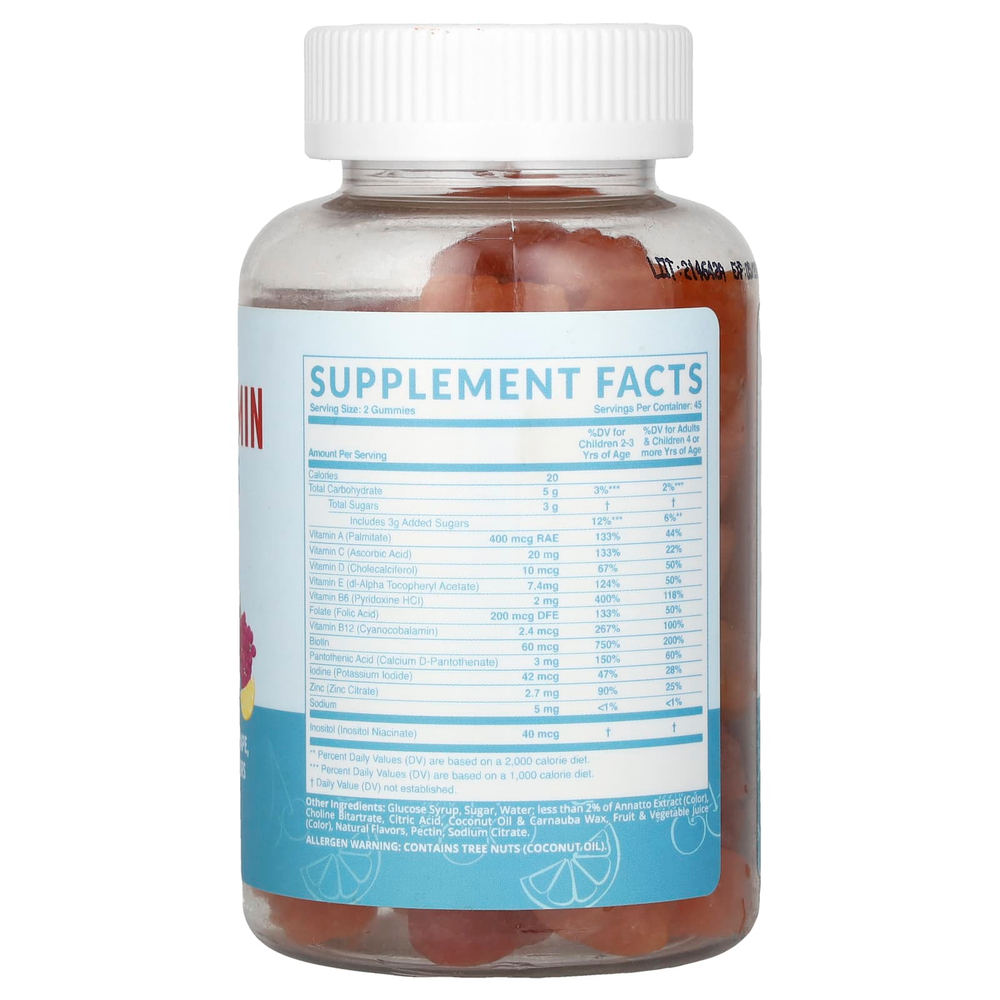 MAV Nutrition, жевательные мультивитамины, для детей, вишня, клубника, виноград, апельсин и лимон, 90 жевательных таблеток