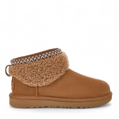 UGG Classic Ultra Mini Maxi Curly Boot Chestnut