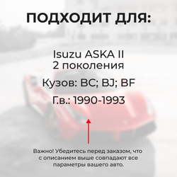 Ремкомплект ограничителей дверей Isuzu ASKA (II) BC; BJ; BF (4 двери, тип 5) 1990-1993