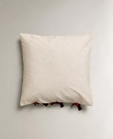 ZARA HOME НАВОЛОЧКА С ПРИНТОМ, КРАСНОВАТО-КОРИЧНЕВЫЙ