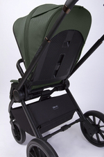 Детская коляска Peppy Monaco 3 в 1 Oliva Green (зеленый), рама черная