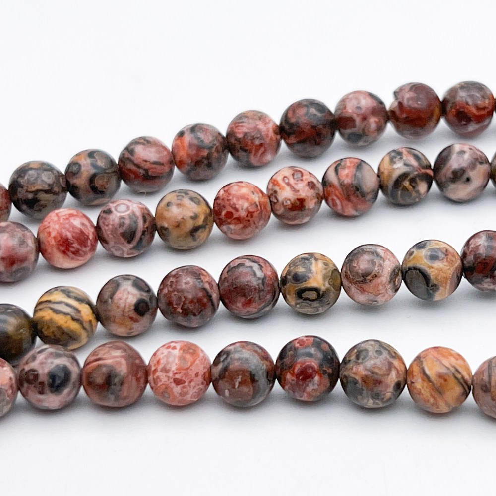 Риолит бусины, диаметр около 6,1-6,2 мм, цена за 30-31 шт (1/2 нити)