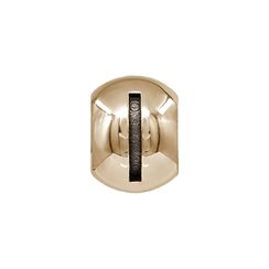 Шарм с руной Иса - бусина для браслета из бронзы