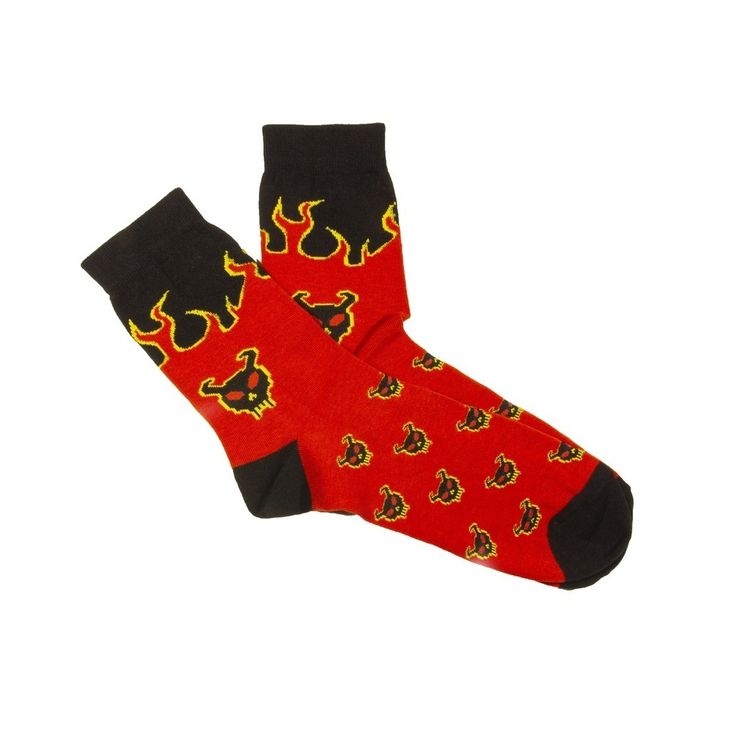 Носки BOOMERANGS Адское пламя, красный