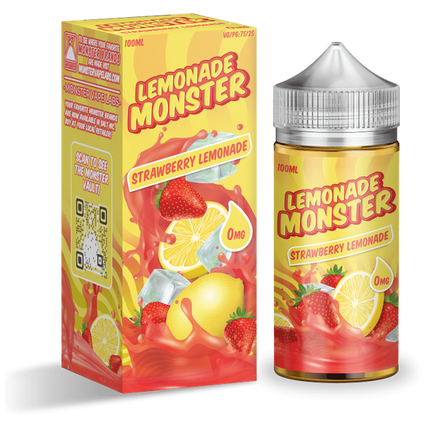 Купить Жидкость Lemonade Monster - Strawberry (Original) 100 ml