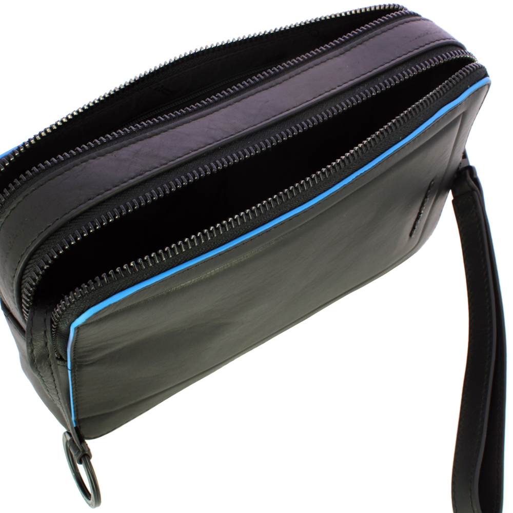 Клатч мужской с двумя отделениями Piquadro Blue Square, Nero