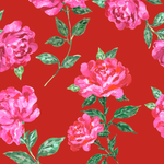 ОБОДОК КРАСНЫЙ С КРУПНЫМИ ЦВЕТАМИ