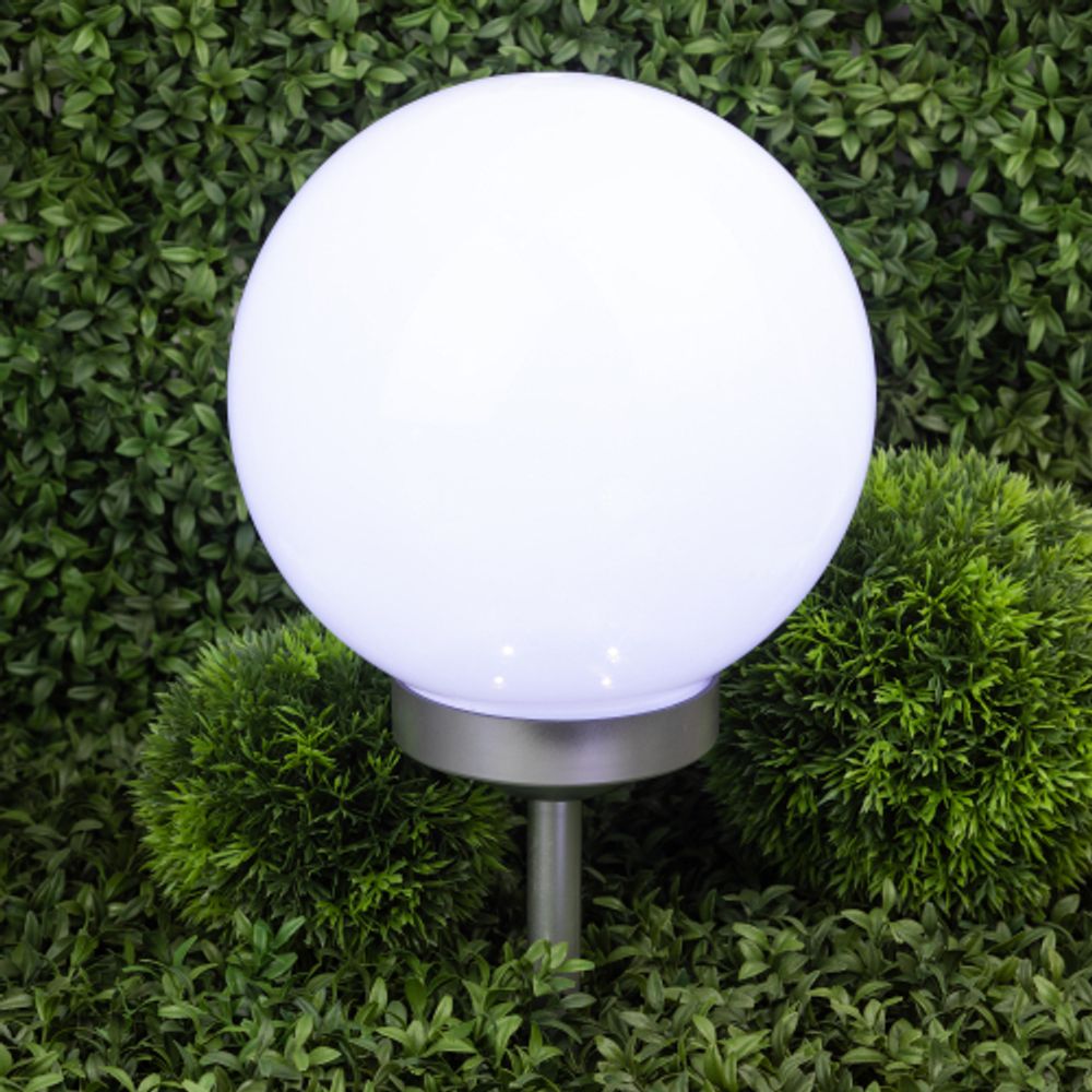 Светильник уличный ЭРА ERASF22-22 садовый на солнечных батареях Шар 25 см | Садовые декоративные светильники