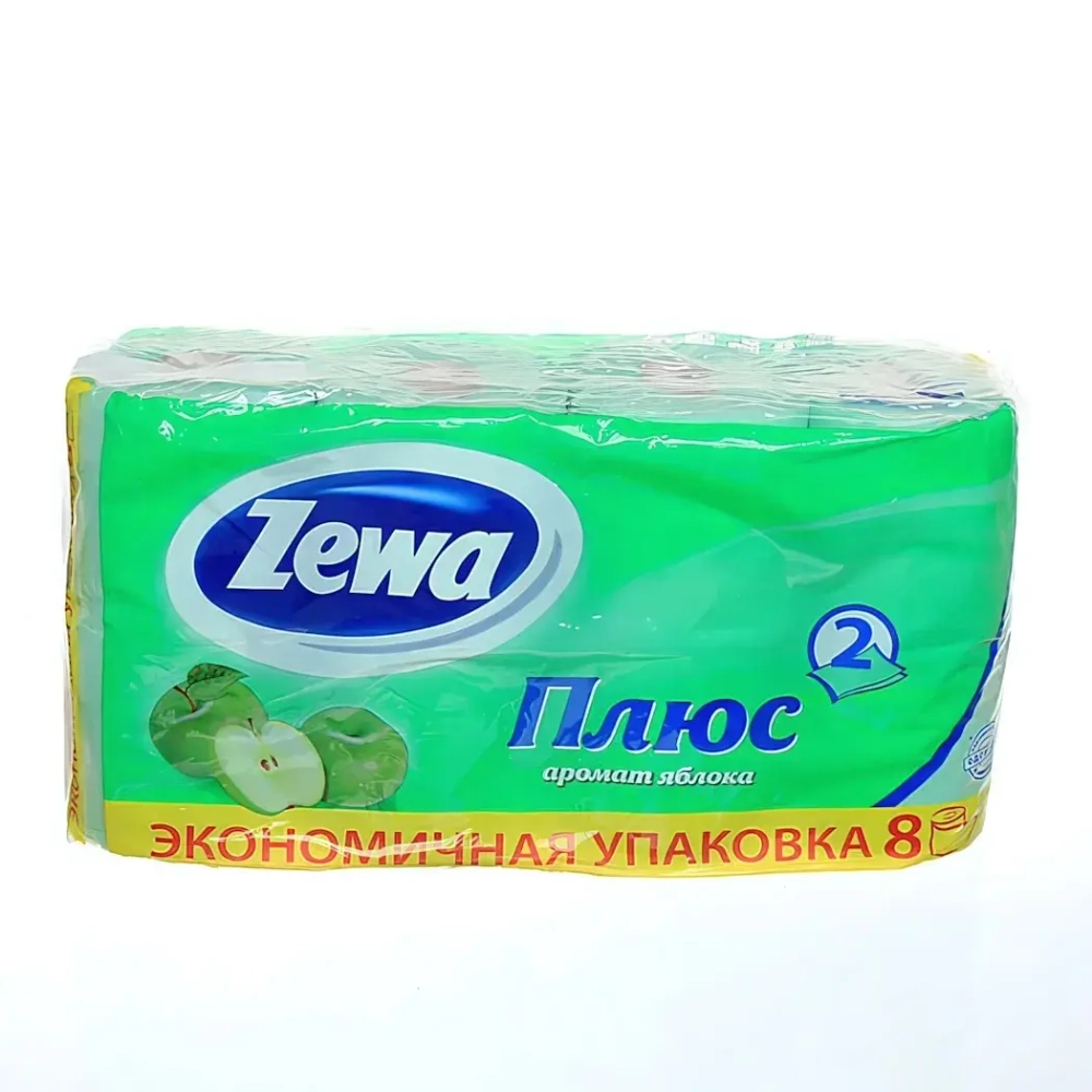 Бумага туалетная ZEWA АРОМ ЯБЛОКА 2СЛ 8 РУЛ 1*12