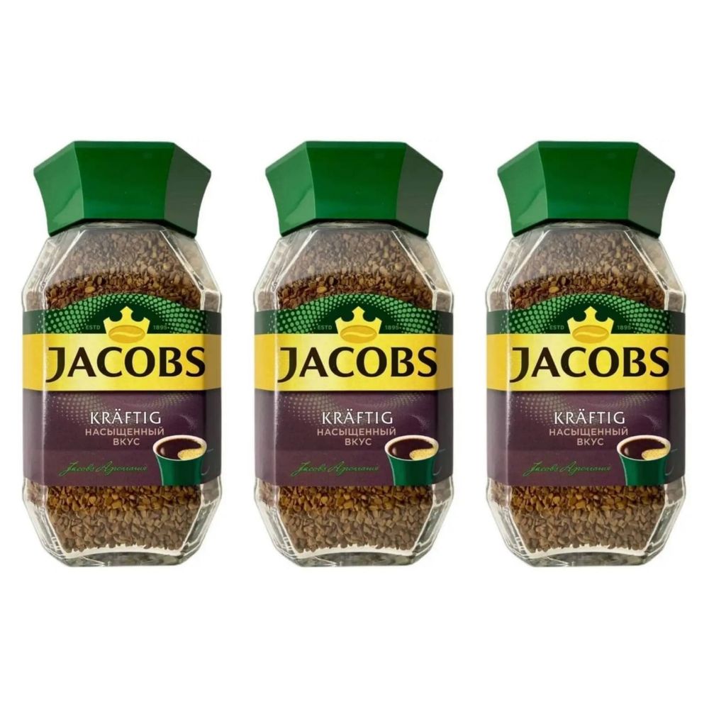 Кофе растворимый Jacobs Krafting стеклянная банка 190 г