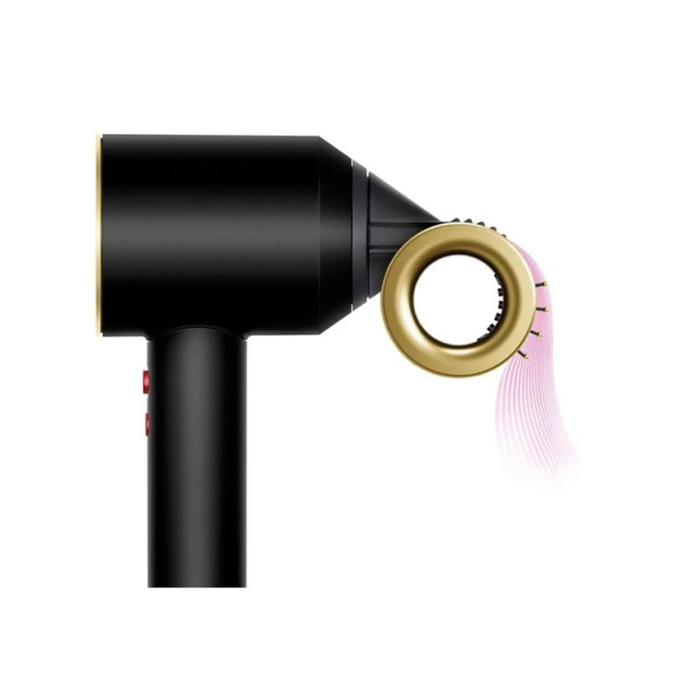 Фен Dyson HD15 Supersonic Professional Gift Edition (Onyx Black/Gold) (2023) Фен для волос цвета «чёрный оникс/золотой». Подходит для прямых и волнистых волос любой длины