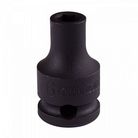 Цена на KING TONY (353506M) Головка торцевая ударная шестигранная 3/8", 6 мм