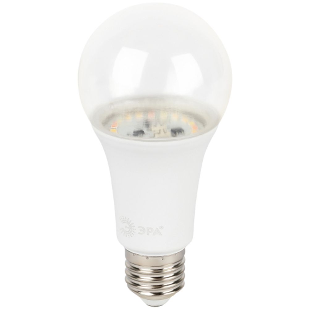 Фитолампа для растений светодиодная ЭРА FITO-25W-Ra90-E27 полного спектра 25 Вт Е27 | Фитолампы Е27