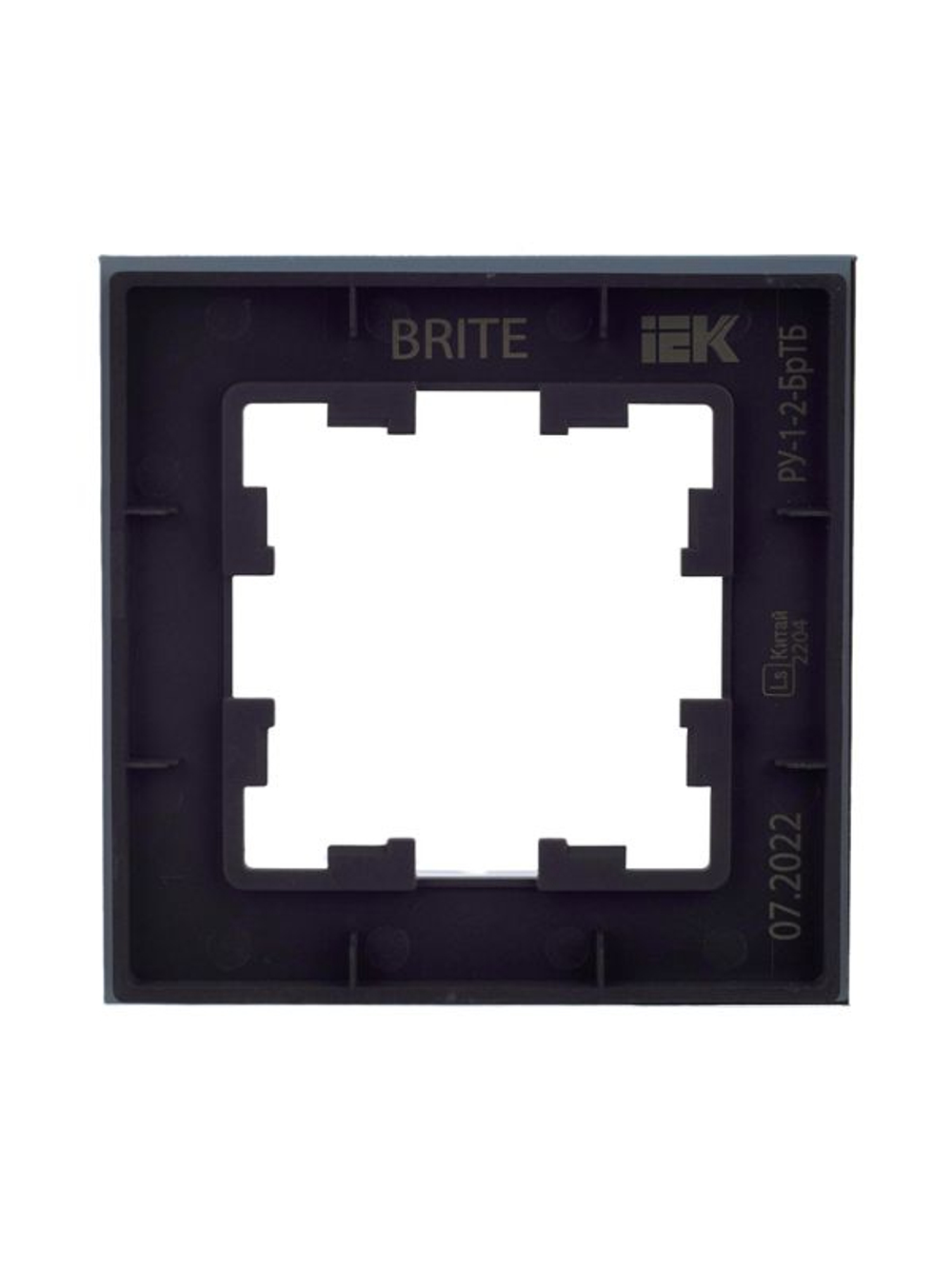 Рамка 1-м BRITE РУ-1-2-БрТБ стекло темн. бронза IEK BR-M12-G-K45