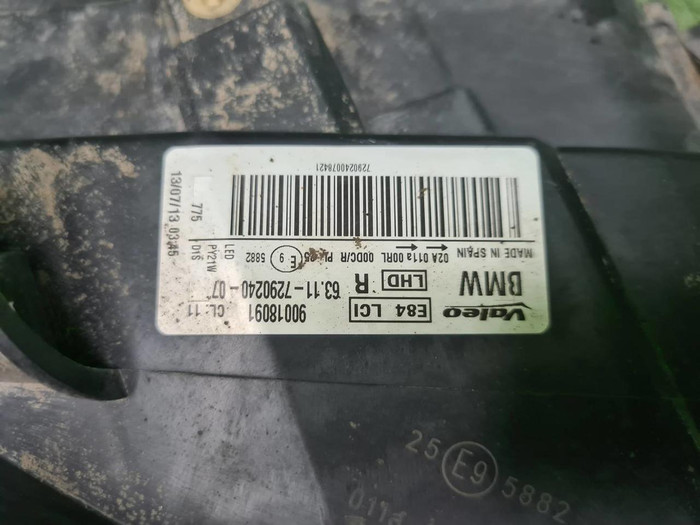 Фара правая BMW X1 E84 (2012-2015) ксенон