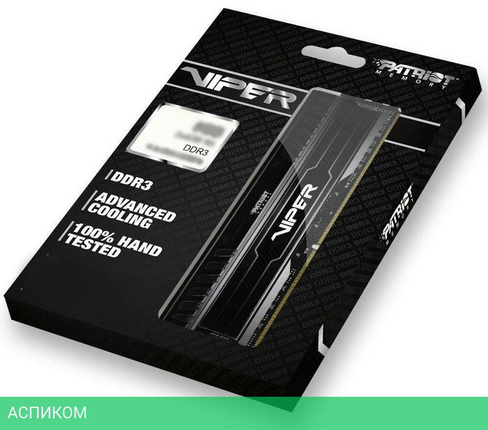 Оперативная память Patriot Viper 3 Black Mamba 2x8GB KIT DDR3 PC3-12800 (PV316G160C9K)