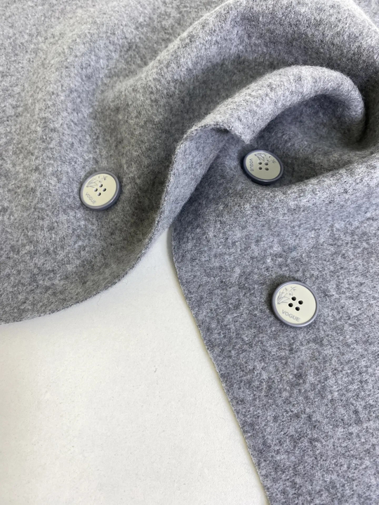 Пальтовая лоден, серый C017, шерсть 320г/м2