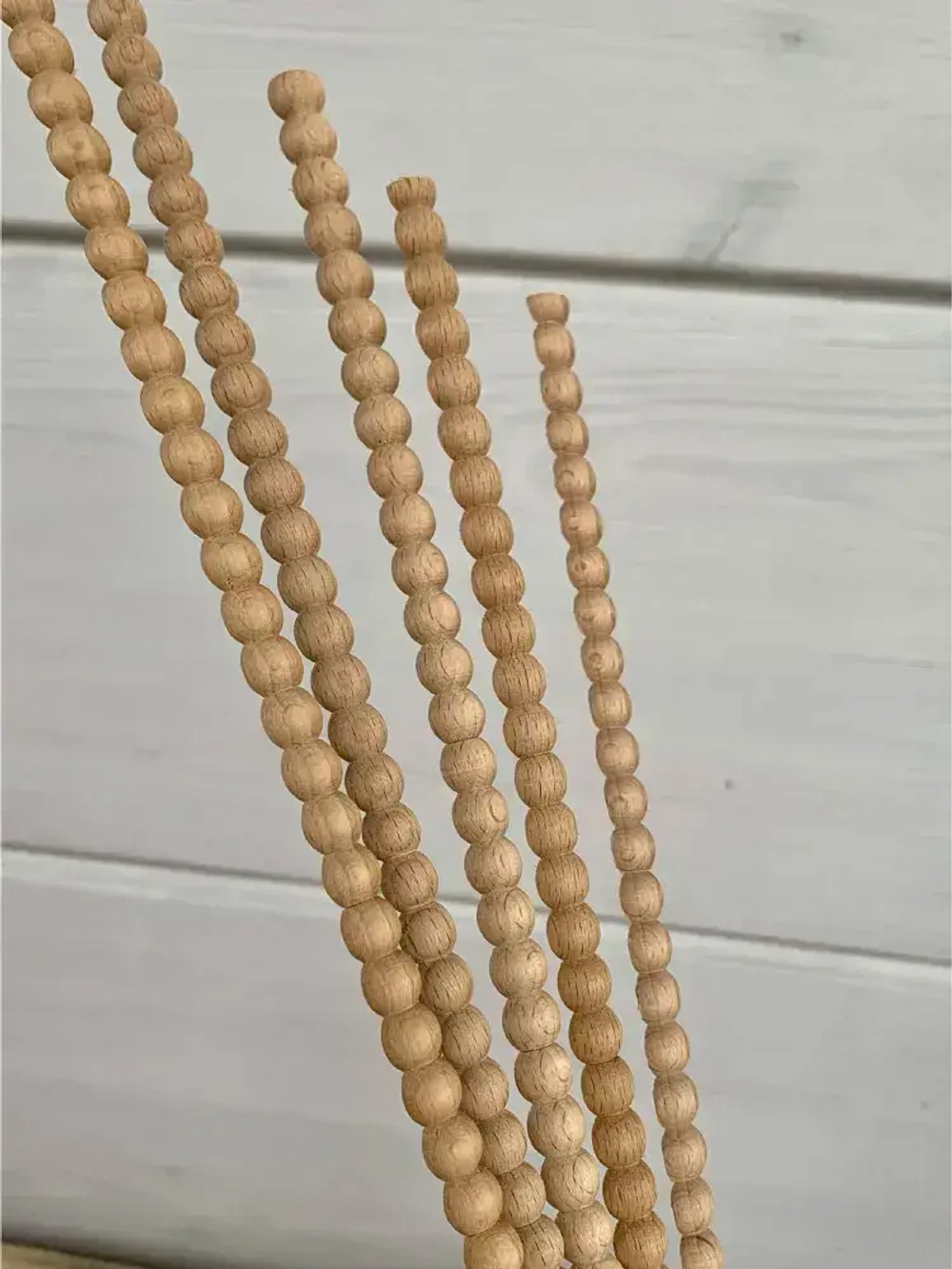 Молдинг декоративный для стен N142. Деревянные заготовки для творчества, бук, 10 шт. по 1200 мм.