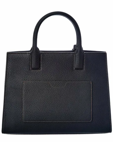 Кожаная сумка Burberry Mini Frances черный