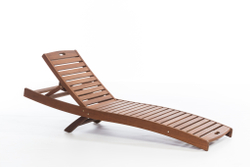 SUN Sunbed Шезлонг деревянный, массив ироко