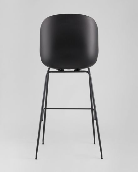 Стул барный Beetle PU со спинкой серый 2 шт