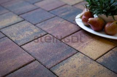 Тротуарная плитка Новый город Агатовый камень (Blend) 40 мм