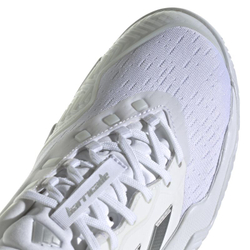 Женские теннисные кроссовки Adidas Barricade W - footwear white/silver metallic/grey one