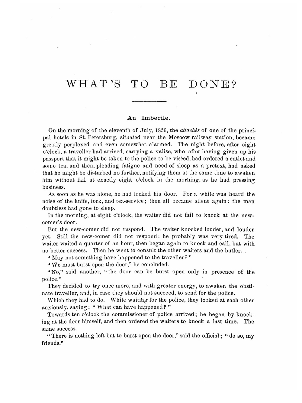 What's to be Done?: A Romance | Nikolay Gavrilovich Chernyshevsky