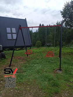 Монтаж уличных качелей Sv Sport