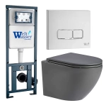 Унитаз с инсталляцией WeltWasser MARBERG 410 + MERZBACH 043 MT-GR + MAR 410 SE GL-WT