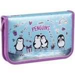 Пенал 1 отделение, 190*115 ArtSpace "Penguins", ламинированный картон, фольга