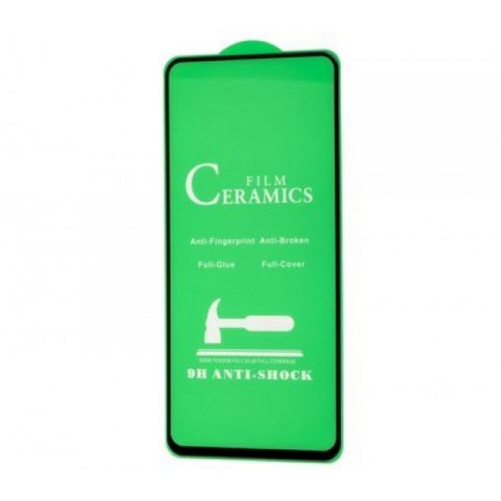 Защитное стекло Ceramics Samsung A52 (черный) 9D тех.упаковка