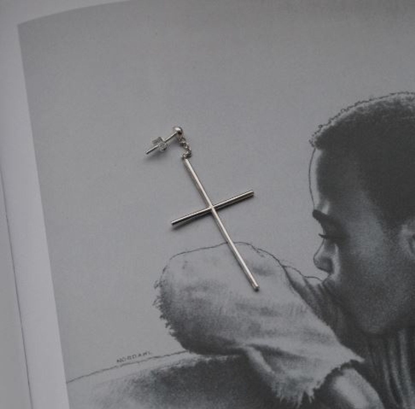 Моносерьга Split Cross