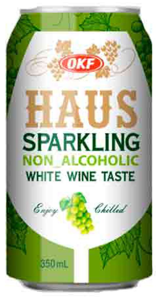 Газированный напиток OKF Haus White Wine &quot;Белое Вино&quot; 0.35 - банка