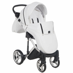Детская коляска Adamex Chantal Star Collection 2 в 1 STAR105 белый+серебряный