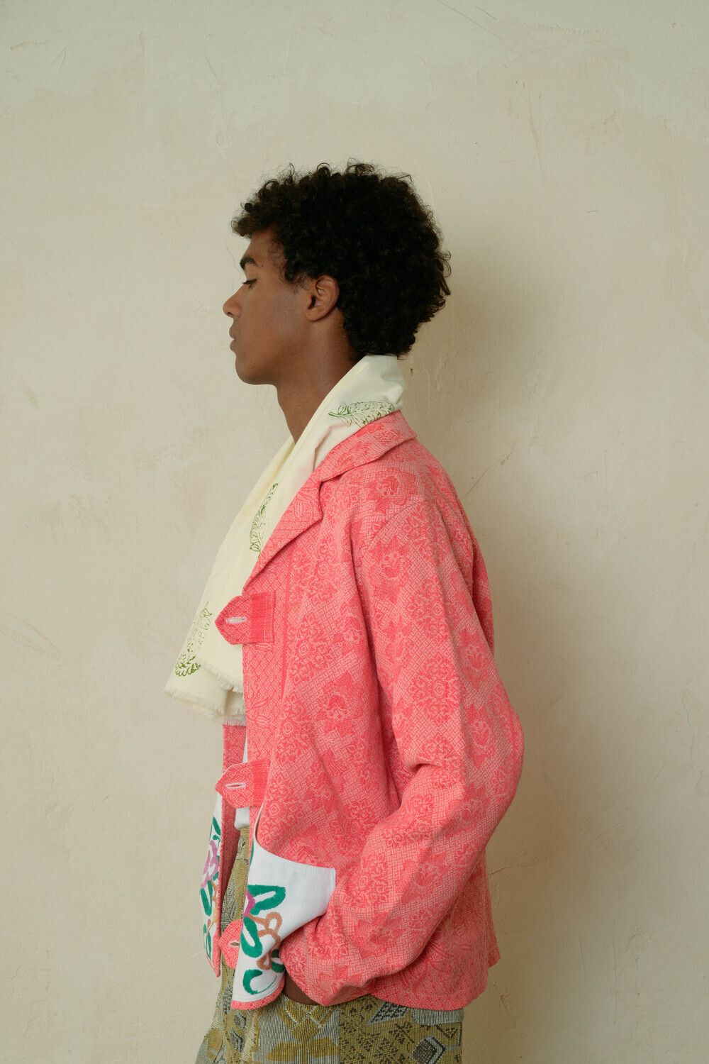 Куртка Soeurs с Большими Расшитыми Карманами / Hand-Embroidered Pockets розовая