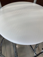 Стул Трио Барный каркас хром белый крокодил