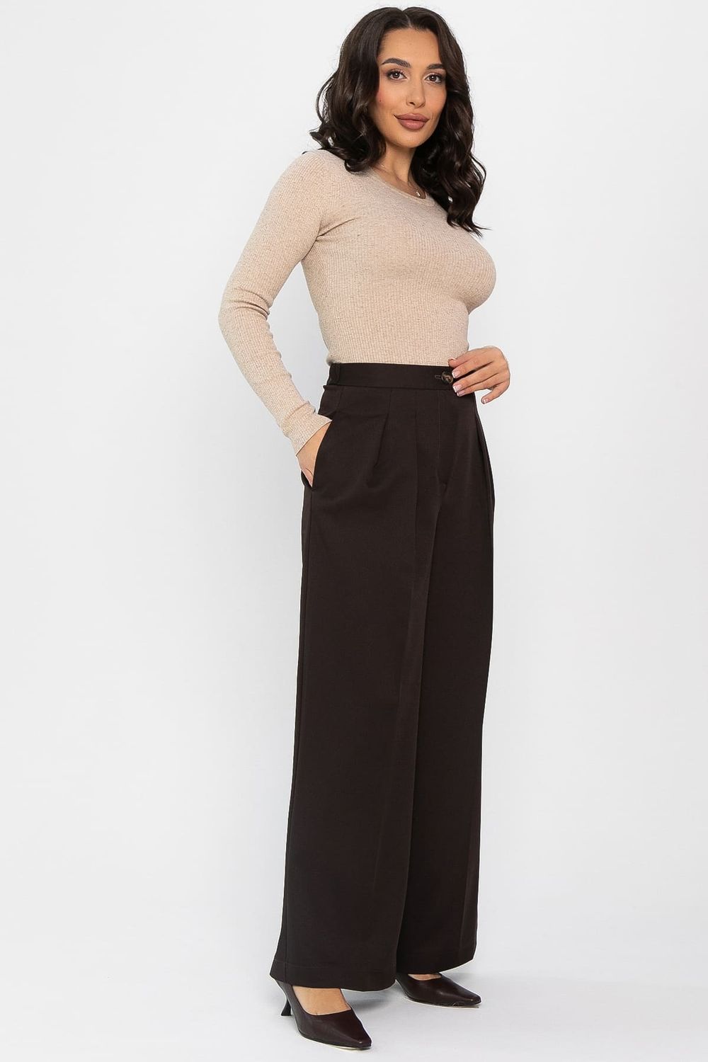 Брюки со стрелками Шакира (коричневые) Б14635-35М LT Collection